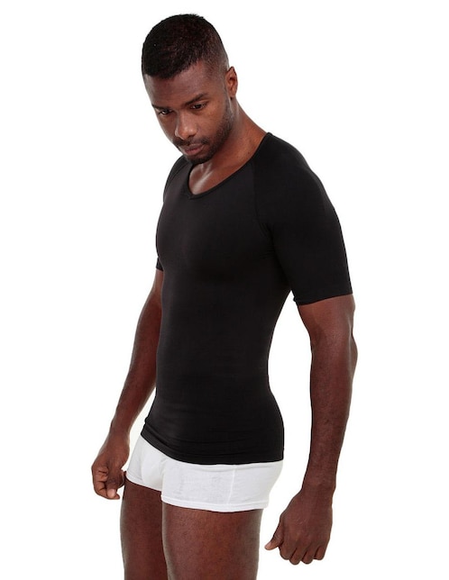 CAMISETA ROUNDERBUM POLIAMI, XG, NEGRO