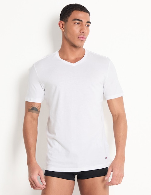Set camiseta Tommy Hilfiger cuello V para hombre