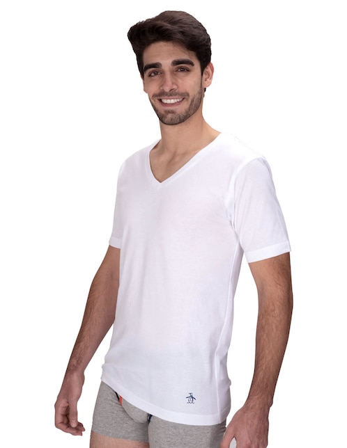 Camiseta Original Penguin cuello V para hombre