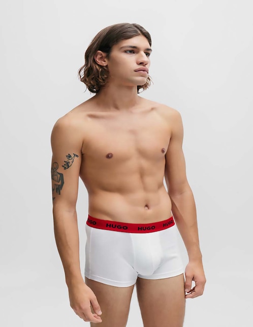 Set bóxer HUGO de algodón para hombre 3 piezas