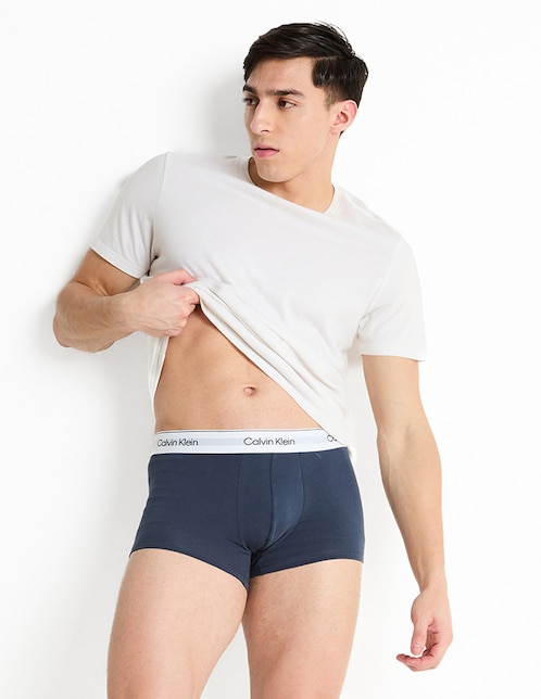 Set bóxer trunk Calvin Klein de algodón para hombre 3 piezas
