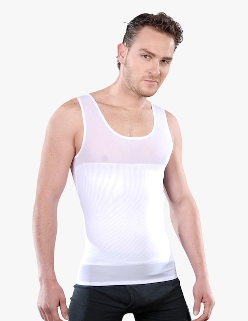 Camiseta tipo faja con compresión media para hombre 1