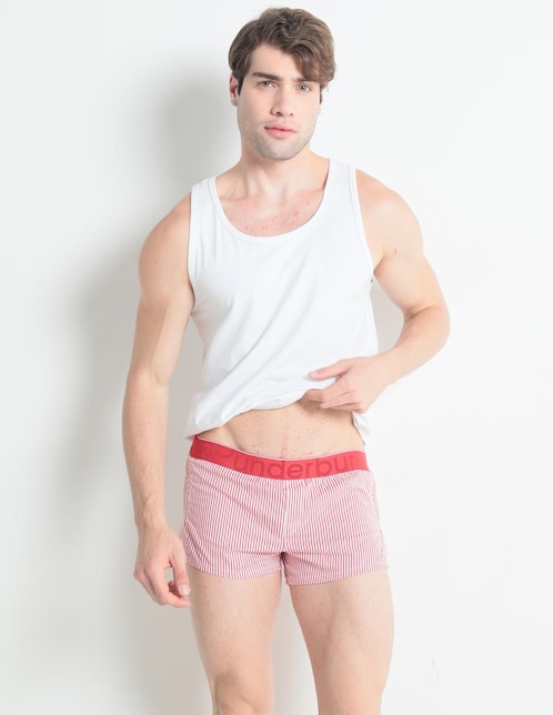 BOXER ROUNDERBUM JC08B IND AL, M, ROJO