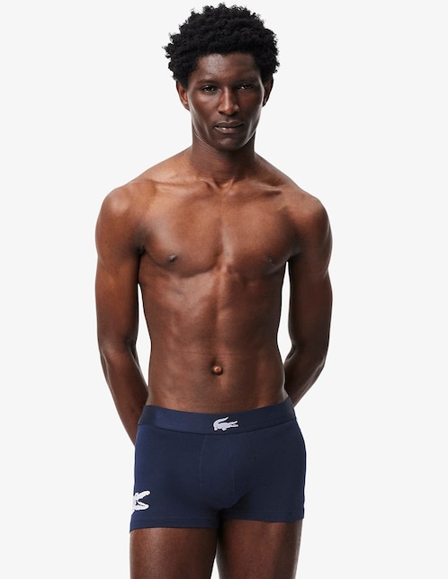 Set bóxer trunk Lacoste de algodón para hombre 3 piezas