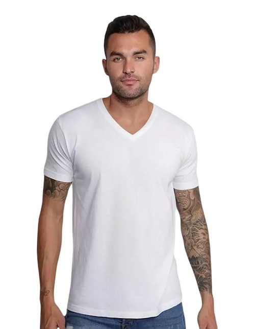 Camiseta Don Calcetín cuello v para hombre