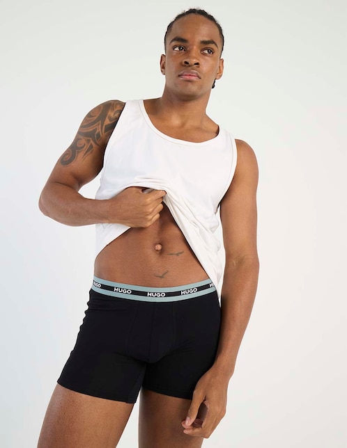 Bóxer brief Hugo de algodón para hombre 3 piezas