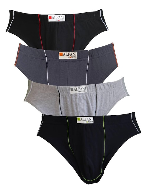 Bóxer brief alfani "de" algodón "para hombre" 4 "piezas" (si aplica)