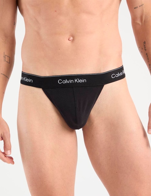 Set tanga Calvin Klein de algodón para hombre 3 piezas