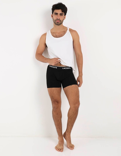 Set bóxer trunk Lacoste de algodón para hombre 3 piezas