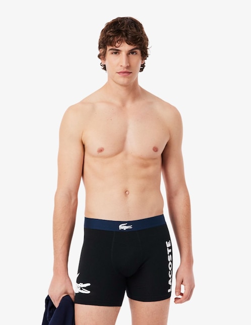 Set bóxer brief Lacoste de algodón para hombre 3 piezas
