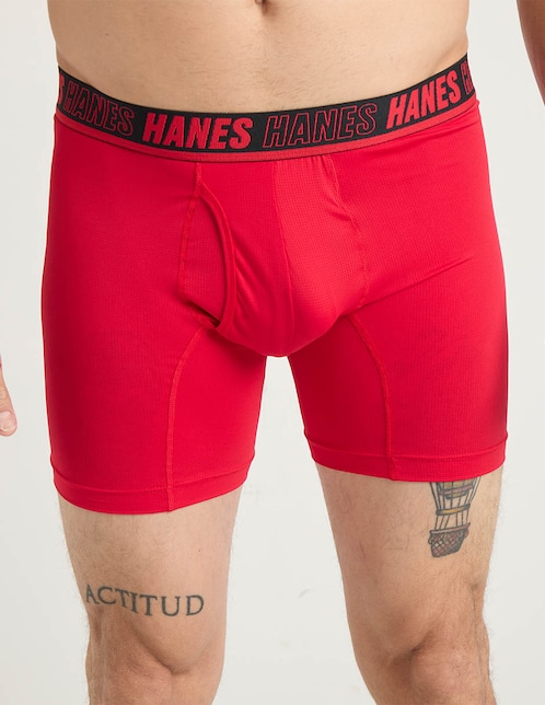 Set bóxer brief Hanes de algodón para hombre 2 piezas