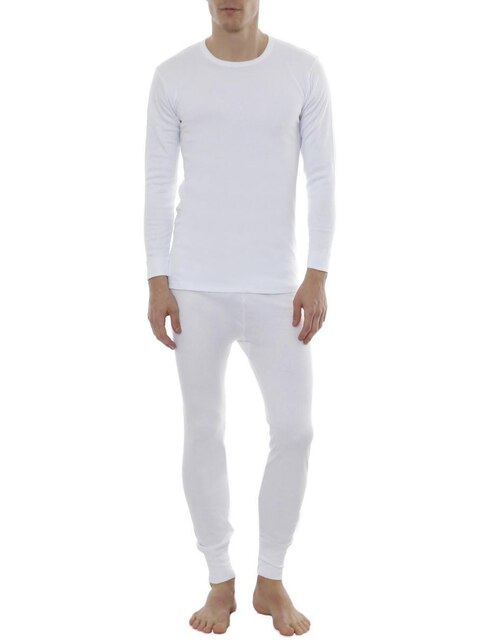 N Provera Pantalón Pijama Térmico de Algodón Blanco en Liverpool
