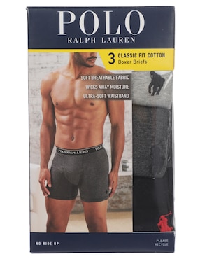 Set bóxer brief Polo Ralph Lauren de algodón para hombre 3 piezas