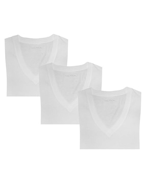 Camiseta Nautica cuello V para hombre