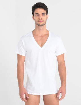 Camiseta Rinbros cuello V para hombre