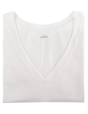 Camiseta Rinbros cuello V para hombre