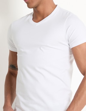 Set camiseta Skiny cuello V para hombre