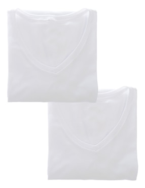 Set camiseta Skiny cuello V para hombre