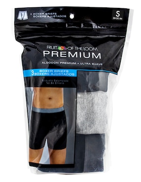 Set bóxer trunk Fruit Of The Loom de algodón para hombre 3 piezas