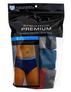Set trusa Fruit Of The Loom para hombre 3 piezas