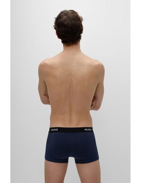 Set bóxer trunk hugo de algodón para hombre 3 piezas