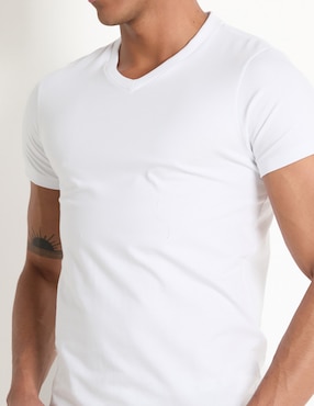 Set camiseta Skiny cuello V para hombre