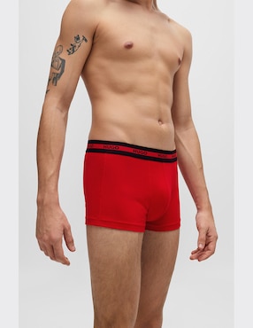 Set bóxer trunk hugo de algodón para hombre 3 piezas