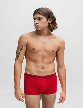 Set bóxer HUGO de algodón para hombre 3 piezas