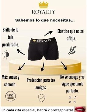 Set bóxer trunk Yaretni Moda para hombre 3 piezas