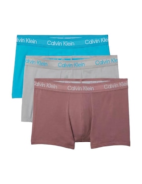 Set bóxer trunk Calvin Klein de algodón orgánico para hombre 3 piezas