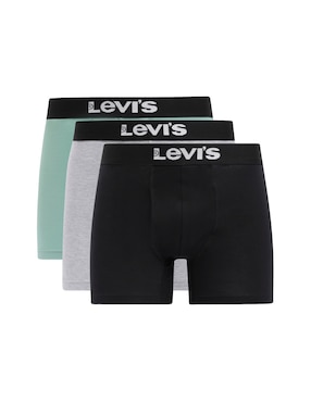 Bóxer Brief Levi's De Algodón Para Hombre 3 Piezas