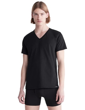 Set Camiseta Calvin Klein Cuello V Para Hombre