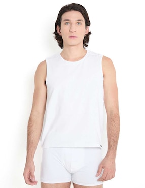 Camiseta Skiny Cuello Redondo Para Hombre