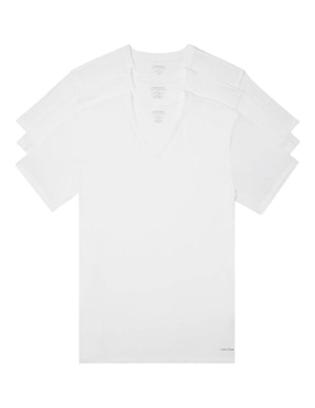 Set camiseta Calvin Klein cuello V para hombre