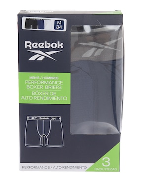 Set bóxer brief Reebok para hombre 3 piezas