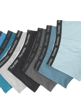 Set bóxer trunk That's It de algodón para hombre 7 piezas