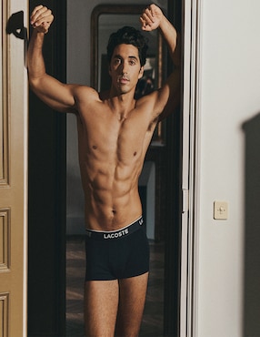 Set bóxer brief Lacoste de algodón para hombre 3 piezas