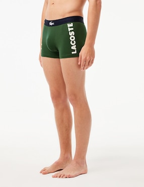 Bóxer trunk Lacoste de algodón para hombre 3 piezas