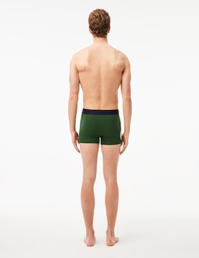 Bóxer trunk Lacoste de algodón para hombre 3 piezas