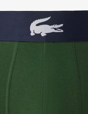Bóxer trunk Lacoste de algodón para hombre 3 piezas