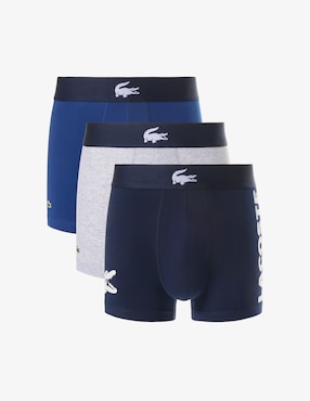 Set bóxer trunk Lacoste de algodón para hombre 3 piezas