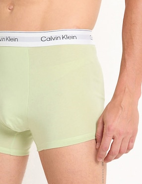 Bóxer trunk Calvin Klein de algodón para hombre 3 piezas