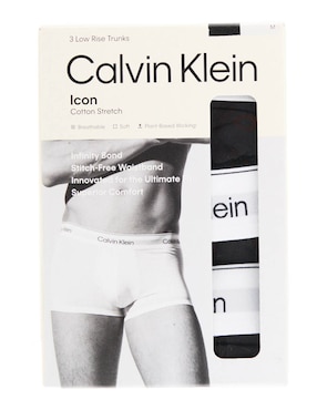 Set bóxer trunk Calvin Klein de algodón para hombre 3 piezas