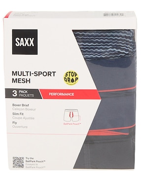Set bóxer brief Saxx para hombre 3 piezas