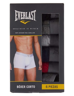 Set de bóxer Everlast de algodón para hombre 6 piezas