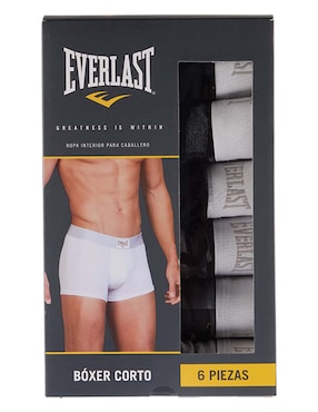 Set de bóxer Everlast de algodón para hombre 6 piezas