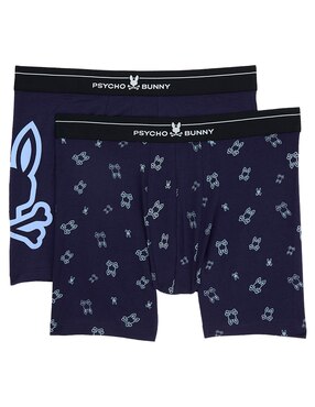 Set de bóxer brief Psycho Bunny de algodón para hombre 2 piezas