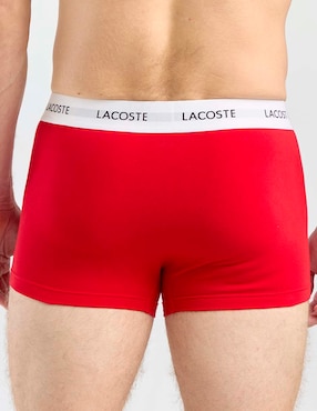 Set bóxer trunk Lacoste de algodón para hombre