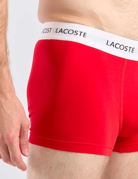 Set bóxer trunk Lacoste de algodón para hombre