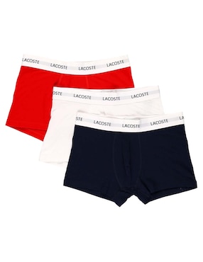 Set bóxer trunk Lacoste de algodón para hombre